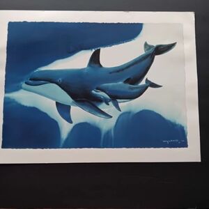 Blue Whale Art Print by